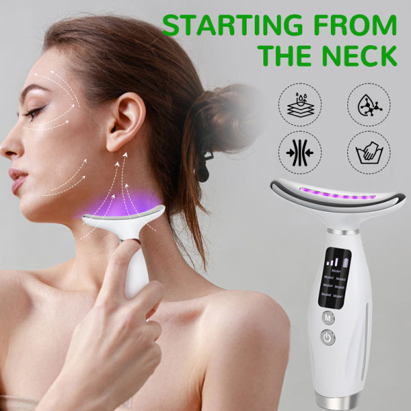 3 Modes Neck Beauty Device EMS Face Lifting Machine Double Chin Remover ...