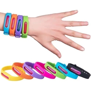 3 Piece Family Pack Free Size Mosquito Repellent Bracelet Silicone Wristband For Protection