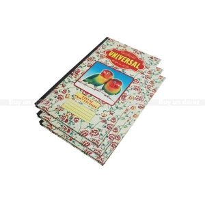3 Set Of Universal Pigeon Printed No.6 Deluxe Fancy Register