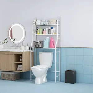 3-Shelf Bathroom Organizer Toilet Waterproof Iron Rack Shelf