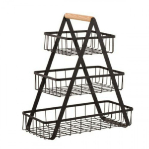 3 Tier Countertop Fruit Basket Vegetable Holder For Kitchen Storage