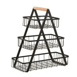 3 Tier Countertop Fruit Basket Vegetable Holder For Kitchen Storage