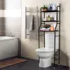 Iron Bath Towel Cloth Stand Storage Holder On Bathroom Organizer Shelf