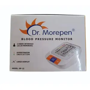 3 Year Warranty Dr. Morepen Electronic Digital Automatic Blood Pressure Monitor Machine BP Measuring Set With USB-Port Having Charging Option