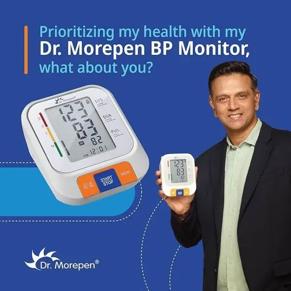 3 Year Warranty Dr. Morepen Electronic Digital Automatic Blood Pressure Monitor Machine BP Measuring Set With USB-Port Having Charging Option - Image 5