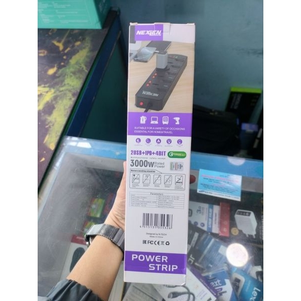 3000W | 3M Cable | 4 Outlets + 2 USB + 1 Type C Port | Pure Copper Wire | Fast Charging Extension Socket USB and Type C | Multiplug - Image 4