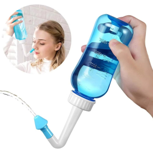 300ml Nose Wash Cleaner Nasal Irrigator Rinse Bottle – Jal Neti Pot for Adults & Kids | Nasal Cleaner for Daily Hygiene & Sinus Care