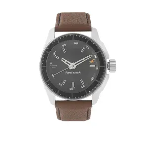 Fastrack Black Dial Alog Watch for Men (3089SL05)