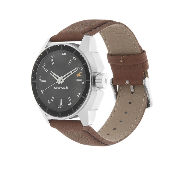 Fastrack Black Dial Alog Watch for Men (3089SL05) - Image 2