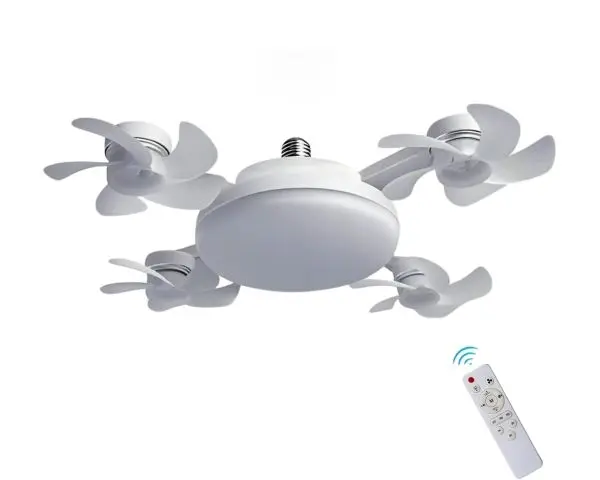 30W Flower Fan Light And 60W Drn Ceiling Fan Light E27 With Remote Control | Warm | White | Natural Light