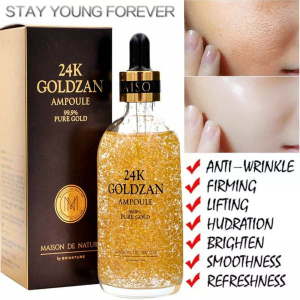 Made in Korea 24k Goldzan Ampoule 99.99 Gold Face Serum 100 ML. Anti Acne/Pimples/Dark Spot