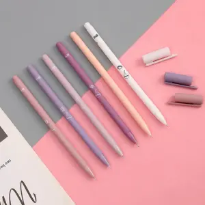 KOJA Kawaii Aesthetic Gel Pens - School Supplies - Black Ink Gel Pen Set of 6