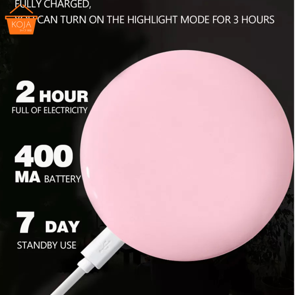 KOJA USB Chargeable Portable LED Makeup Mirror - Image 3