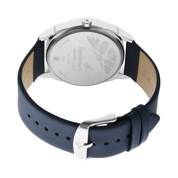 After Dark White Dial Leather Strap Watch for Guys 3273SL01 - Image 5