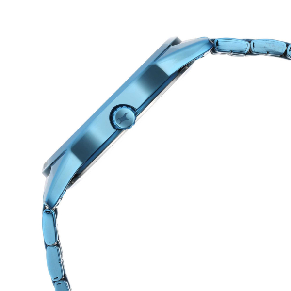 Fastrack Stunners Quartz Analog Blue Dial Metal Strap Watch for Guys - Image 4