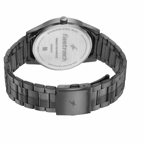 Fastrack Stunners Quartz Analog Grey Dial Stainless Steel Strap Watch for Guys 3305NM02 - Image 5