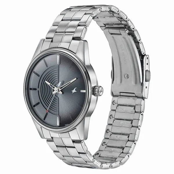 Fastrack Stunners Quartz Analog Grey Dial Stainless Steel Strap Watch for Guys 3305SM02 - Image 3