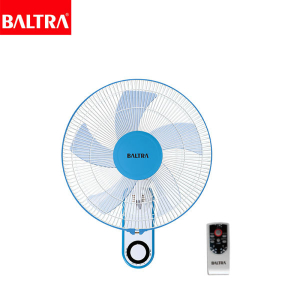 BALTRA Wall Fan | Cute Plus |16” Wall fan | 3 speed control panel | 7.5 hour timer | Full 90° oscillation | Poly coated safety grill | Remote control | 60 W | 24 Months Warranty