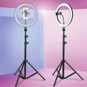 36CM Selfie LED Ring Light with remote control and 7 Fit Tripod Stand, Cell Phone Holder Dimmable 3 Light Modes for Live Stream, Makeup, TikTok