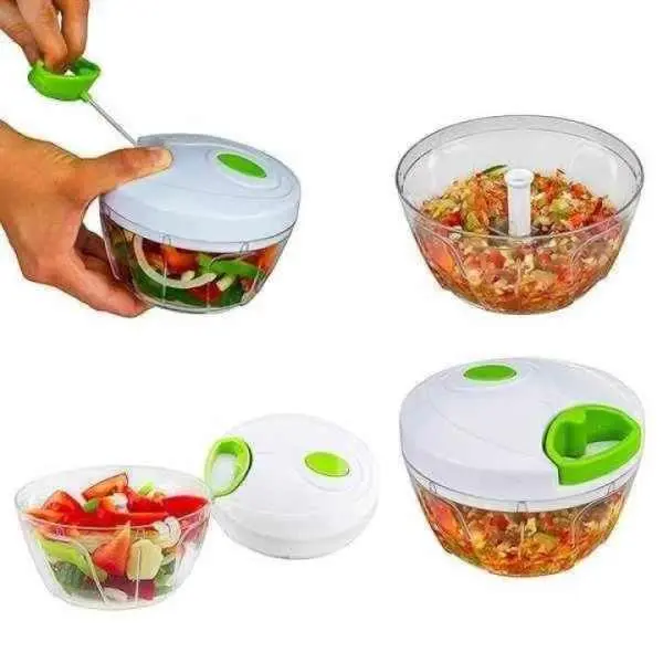 Crank Chop Food Chopper And Processor Deluxe With Japanese Blades - Image 2
