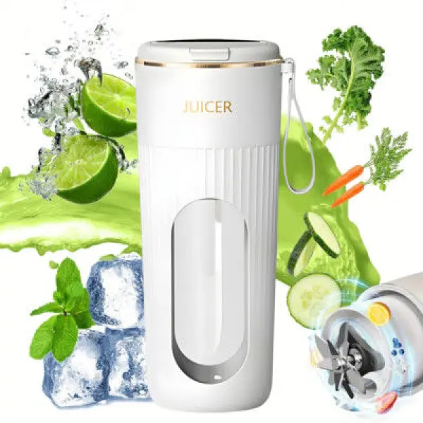 340ml Portable Juicer Electric Juicer Cup 1200mAh Blender Cup for Outdoor Travel - Image 3