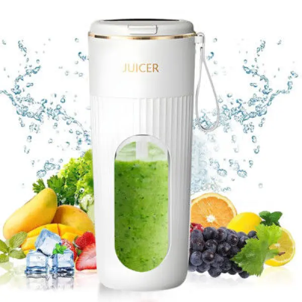 340ml Portable Juicer Electric Juicer Cup 1200mAh Blender Cup for Outdoor Travel - Image 4