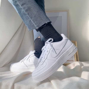 Full White Nk Air Sneakers for Women