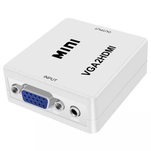 HDMI To VGA Converter Adopter With Audio Use For PS4, PS3, PS5, X-Box, Laptop, Setup Box, Smart Box