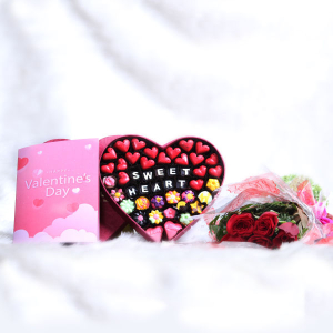 Valentine Rose Card Combo | Anniversary Bliss | Chocolate Gift | Gift For Him | Chocomari | Best Chocolate | Koseli