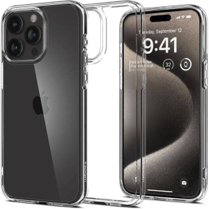 Spigen Ultra Hybrid Case For iPhone All 15 Series - Crystal Clear