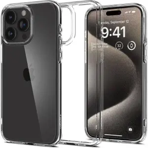 Spigen Ultra Hybrid Case For iPhone All 15 Series - Crystal Clear