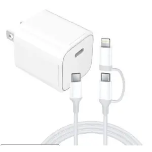 35W USB-C Power Adapter With USB - C To Type-C and Lightning Cable