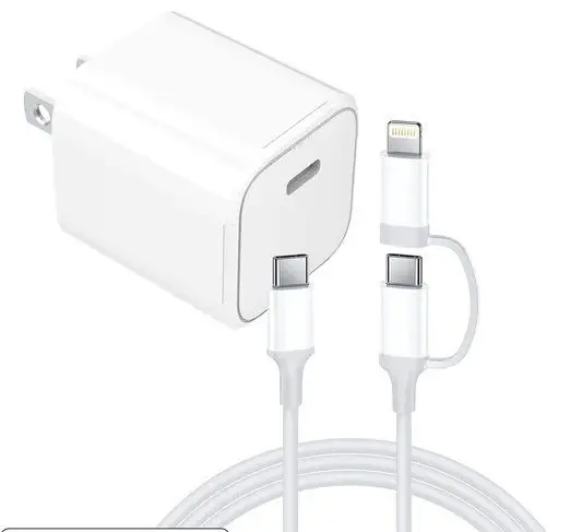 35W USB-C Power Adapter With USB - C To Type-C and Lightning Cable