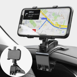 360 Degree Free Spin Car Phone Holder - Black