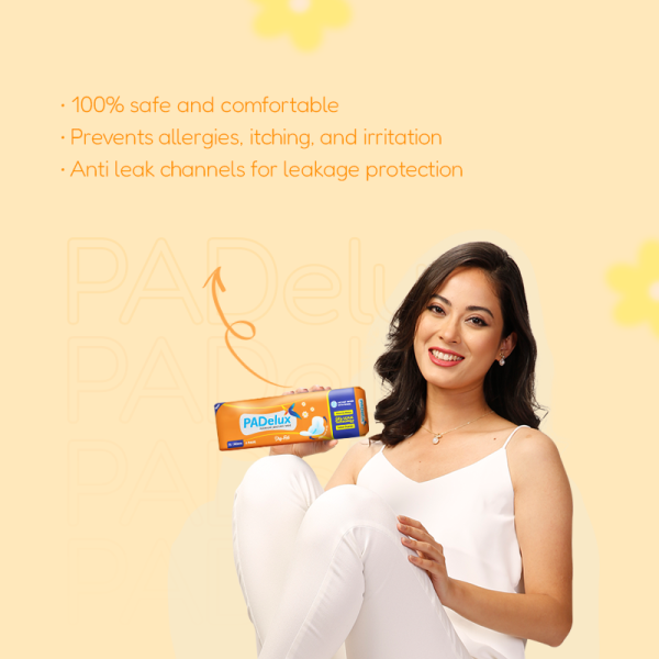 PADelux Sanitary Pads Dry Feel XL, 280mm- 6Pads - Image 3