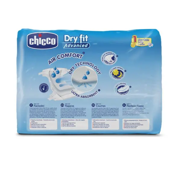 Chicco DryFit Advanced Diaper Midi, 21 Count - Image 3