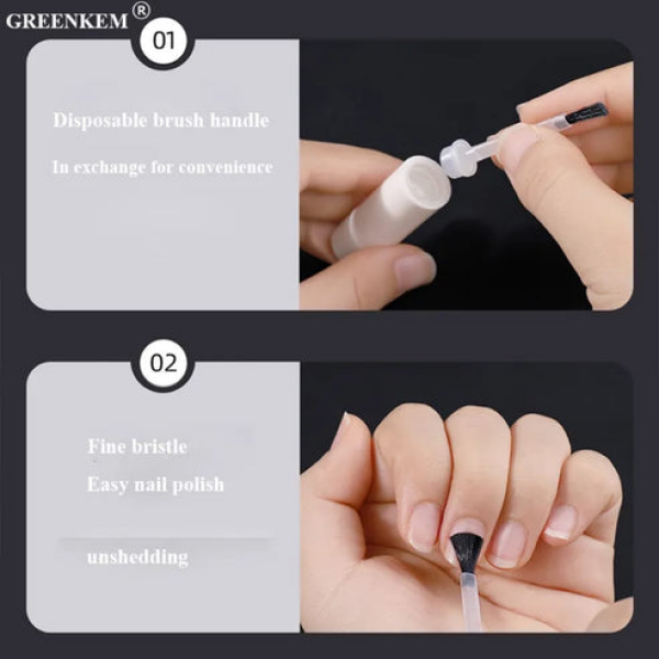 Disposable Nail Gel Polish Brush Gel Polish Brush Nail Polish Brush Extra Brush Manicure Pedicure DIY Multipurpose Beauty Tool 50Pcs/Box - Image 3