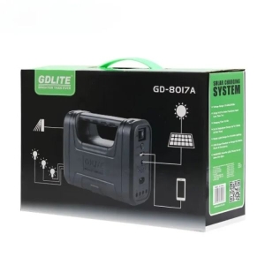 GDLITE Solar Lighting Kit Inverter Light With Solar Charging System With 3 Bulbs GD-8017A Emergency Solar Light
