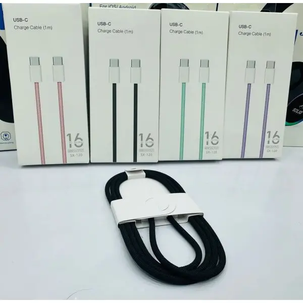 USB C To USB C Charging Cable 60W OUTPUT - Image 2