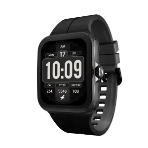 Fastrack VOX Neo Smartwatch 4.8CM Ultra Vu Display, Offline Voice Commands, Functional Crown, To-Do List, Games