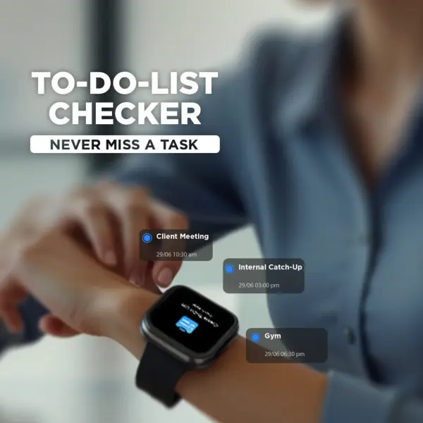 Fastrack VOX Neo Smartwatch 4.8CM Ultra Vu Display, Offline Voice Commands, Functional Crown, IP68, Multiple Menu Styles - Image 6