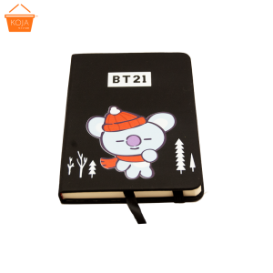 KOJA BTS Bangtan Boys BT21 Single Notebook PU Pocketbook Diary Book School Office Supplies