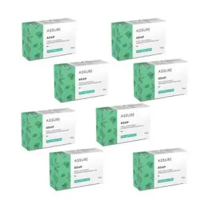 Assure Neem Tulsi & Pudina Soap For All Skin Types Pack of 8 (8 x 100 g)