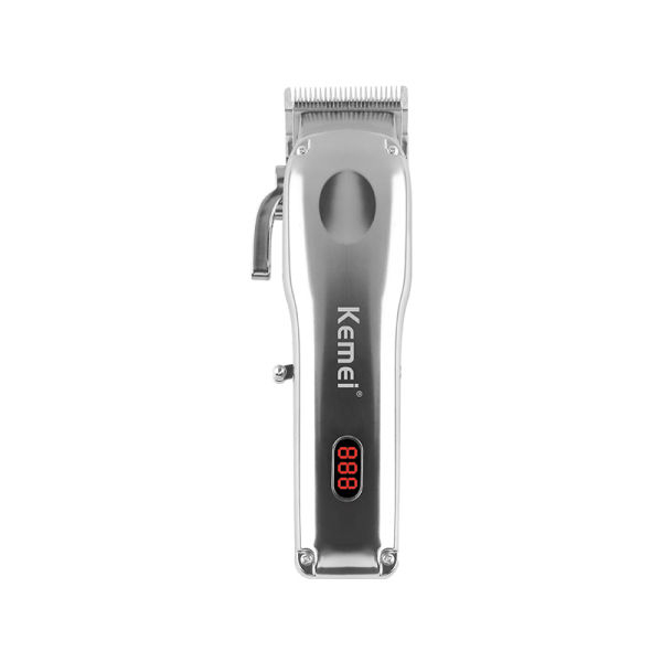 Kemei KM 9360 Electric Clipper Aluminum Alloy Hair Clipper In-Line High Power Mute Hair Clipper With LCD Display - Image 4