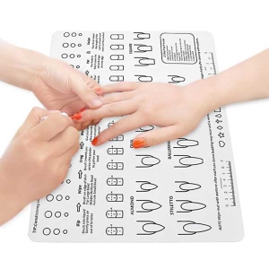 Foldable Nail Mat Practice Tool Pad & Hand Rests Holder