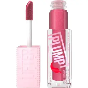 MAYBELLINE Lifter Gloss Lifter Plump, Plumping Lip Gloss with Chili Pepper and 5% Maxi-Lip, Mauve Bite, Sheer Mauve 002 by Genuine Collection,