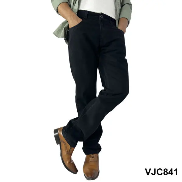 VIRJEANS (VJC841) Stretchable Cotton Chinos Pant For Men-Black - Image 4