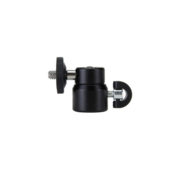 JMARY BH-02 Ball Head Holder Mount – 360° Rotation, 90° Tilt, Lightweight, 1/4" Screw for Cameras & Smartphones, Hot Shoe for Microphones & Lights - Image 5