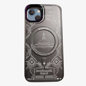 iPhone 13 & 14, Basantapur Nepal And Baudhanath Nepal (MagFit) Case, MagSafe Magnetic Designed Case