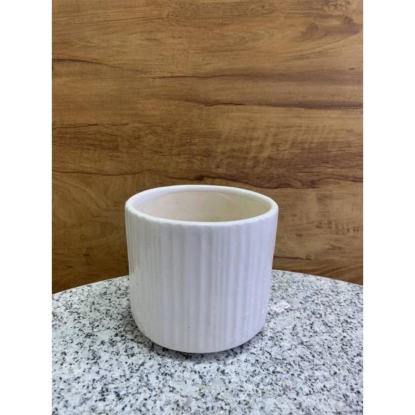 5 Inch Ceramic Cylindrical Pot Suitable For Indoor Outdoor Garden - Image 3